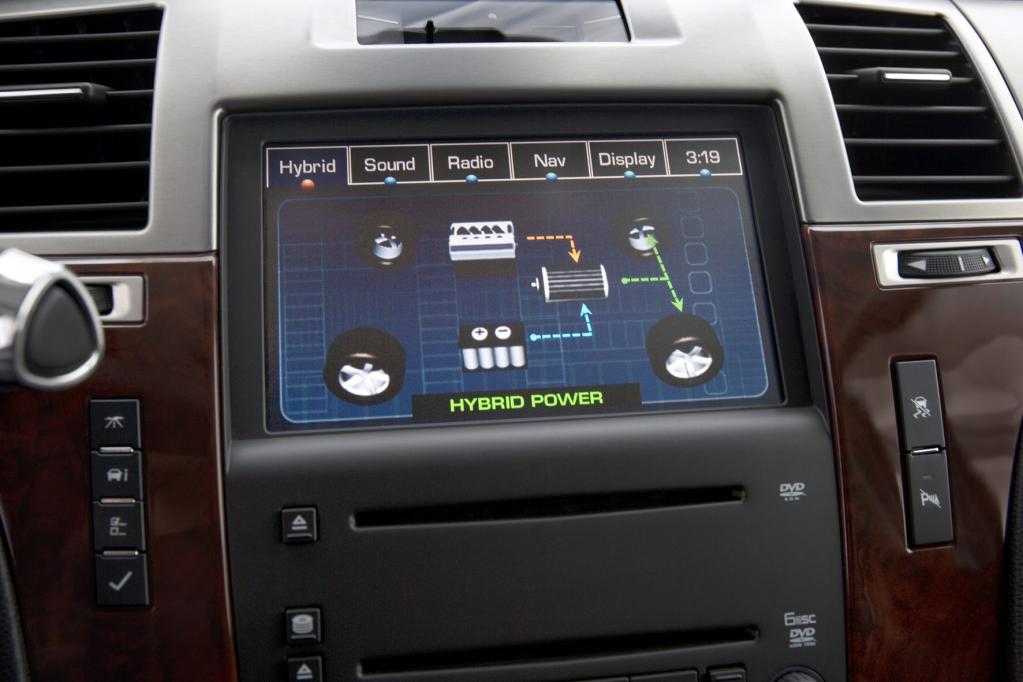 Eine Wuchtbrumme in amerikanischer Manier ist der Cadillac Escalade Hybrid. 