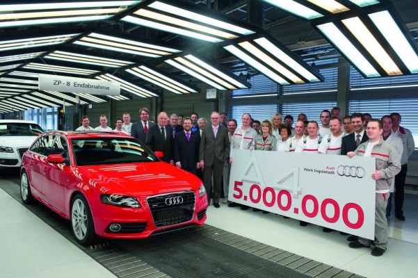 Fünfmillionster Audi A4 rollt vom Band