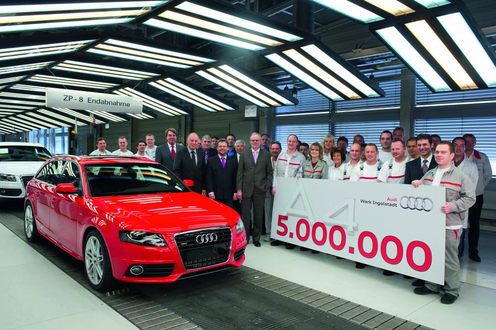 Fünfmillionster Audi A4 rollt vom Band