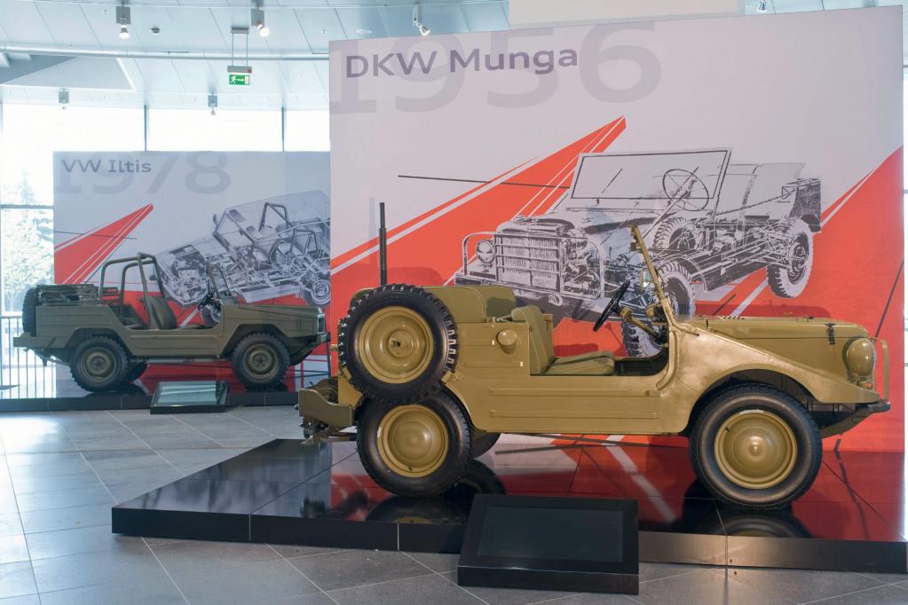Heutzutage ist der DKW Munga in jedem Fall ein Hingucker, auch ohne goldenen Lack. 