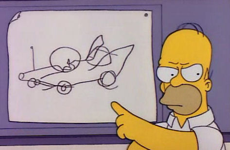 Homer Simpson-Auto beim Genfer Autosalon
