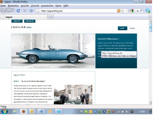 Jaguar startet eigenen Blog