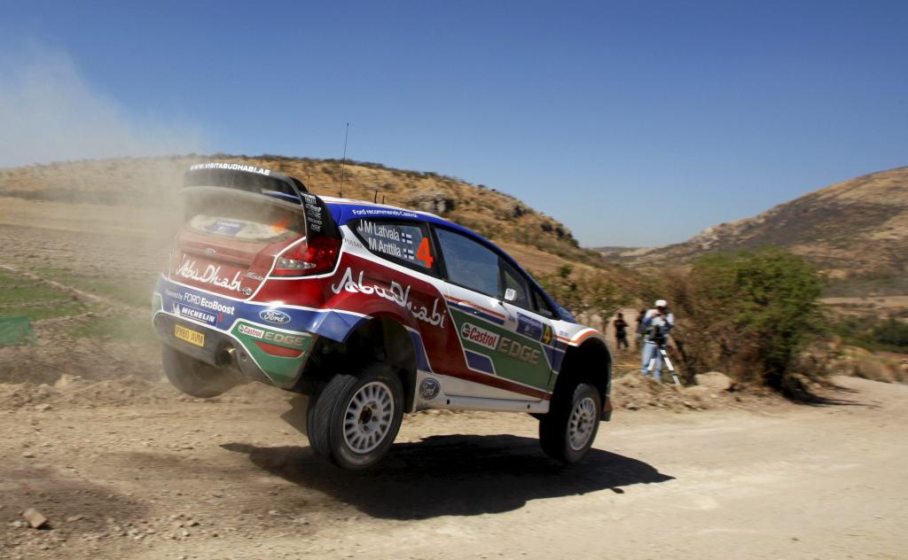 Jari-Matti Latvala und Miikka Anttila im Ford Fiesta RS WRC.