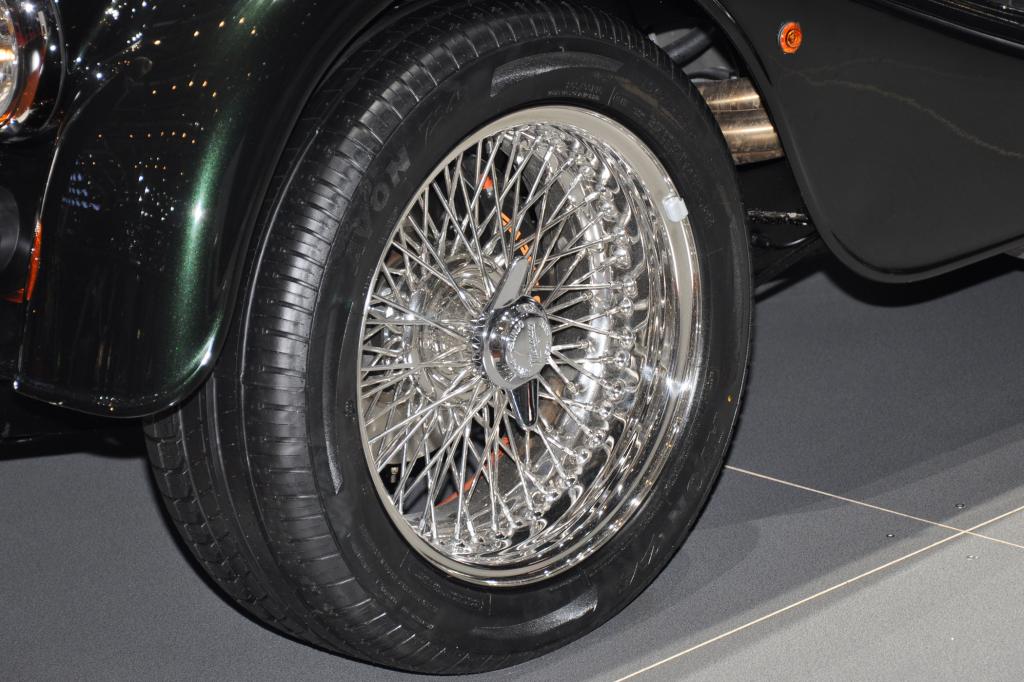 Klassiche Roadster Felgen beim Morgan