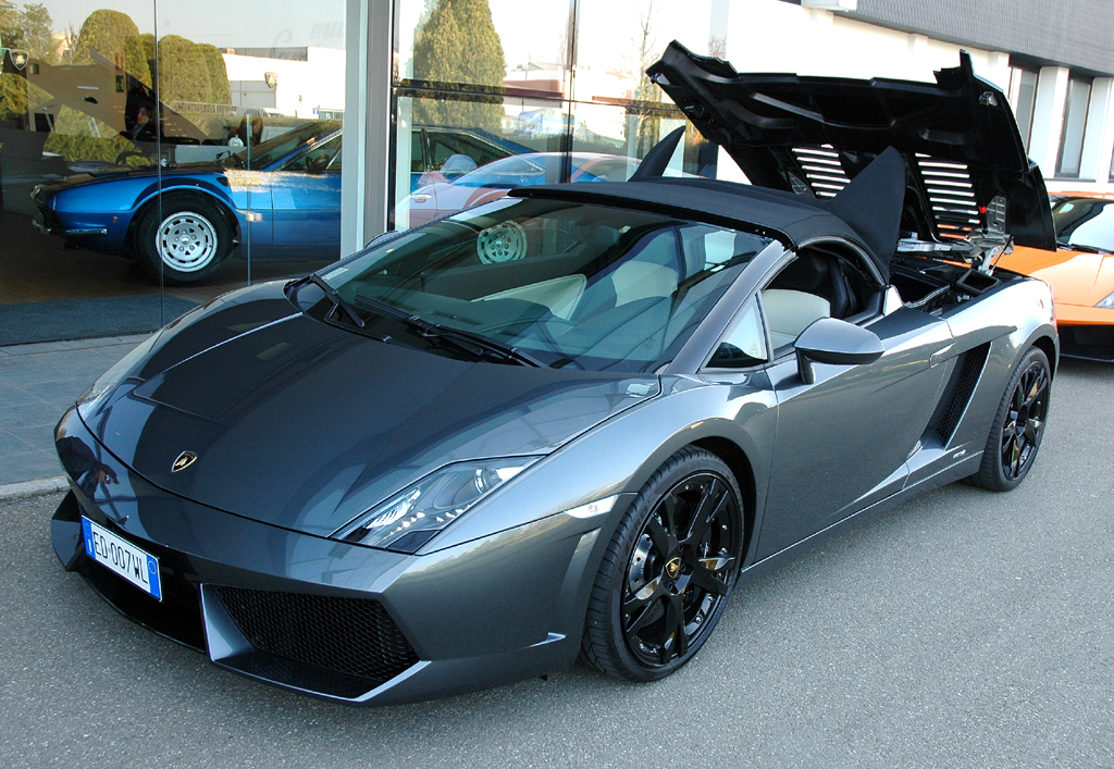 Lamborghini-Leichtbau: Der Gallardo, hier als Spyder, entsteht als Superleicht-Superleggera in der von Audi bekannten Aluminium-Space-Frame-Bauweise.