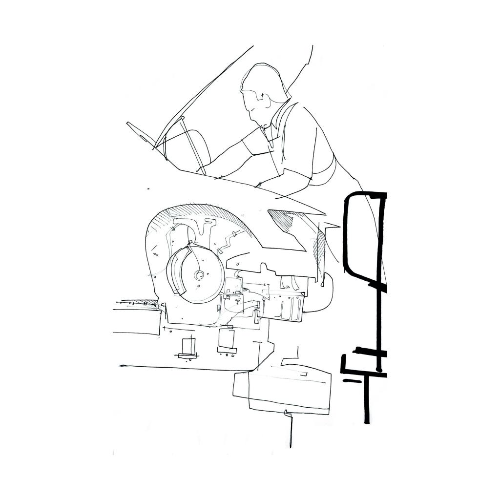 Leipziger Künstler zeichnet Phaeton-Fertigung