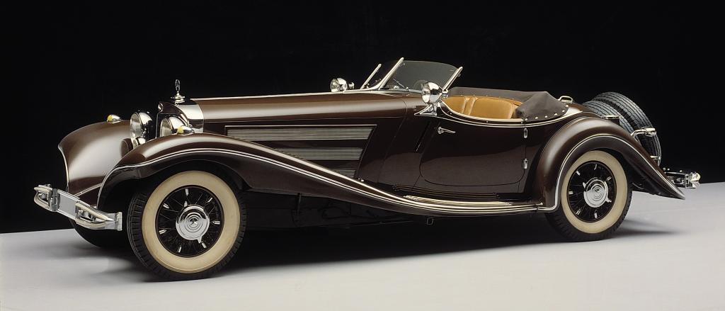 Mercedes-Benz Typ 500 K in der Ausführung als Luxus-Roadster (1936).