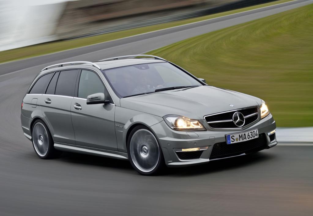 Mercedes C63 AMG, hier als T-Modell genannter Kombi. 