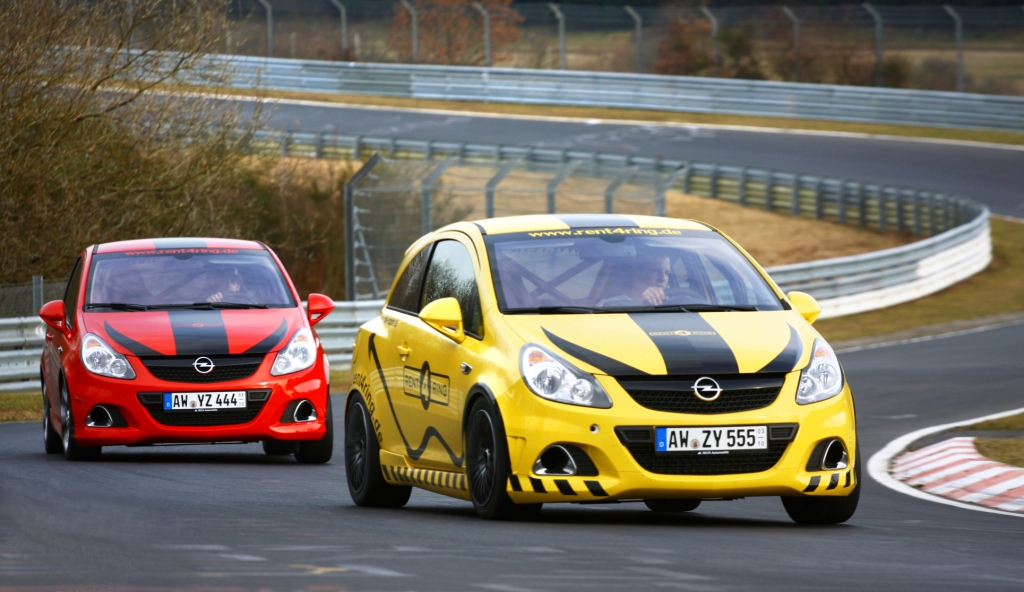 Opel Corsa OPC für Touristenfahrten auf der Nordschleife