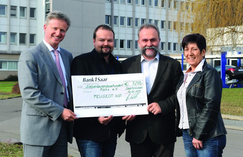 Peugeot-Mitarbeiter spenden für Patienten mit kranker Speiseröhre