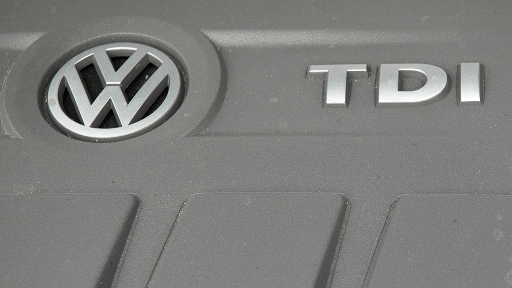 VW Tiguan: Blick unter die Motorhaube auf den 2,0-Liter-Vierzylinder-Selbstzünder. 