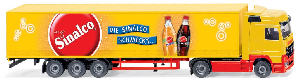 „Sinalco“-Sattelzug Mercedes-Benz Actros von Wiking.