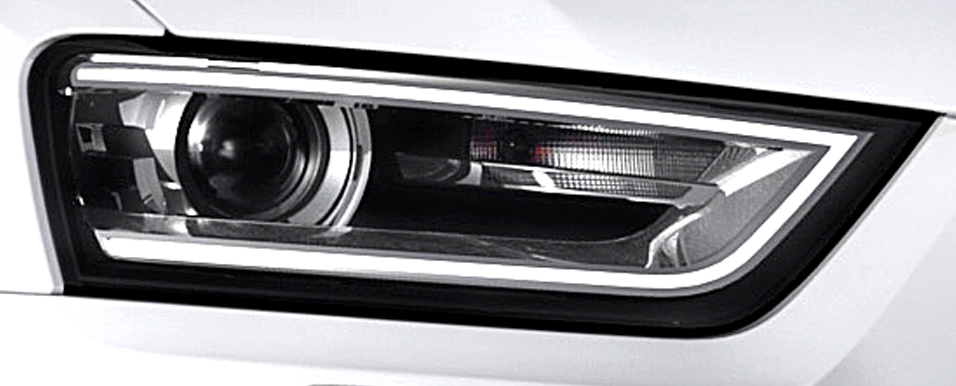 Audi Q3: Moderne Leuchteinheit vorn. 