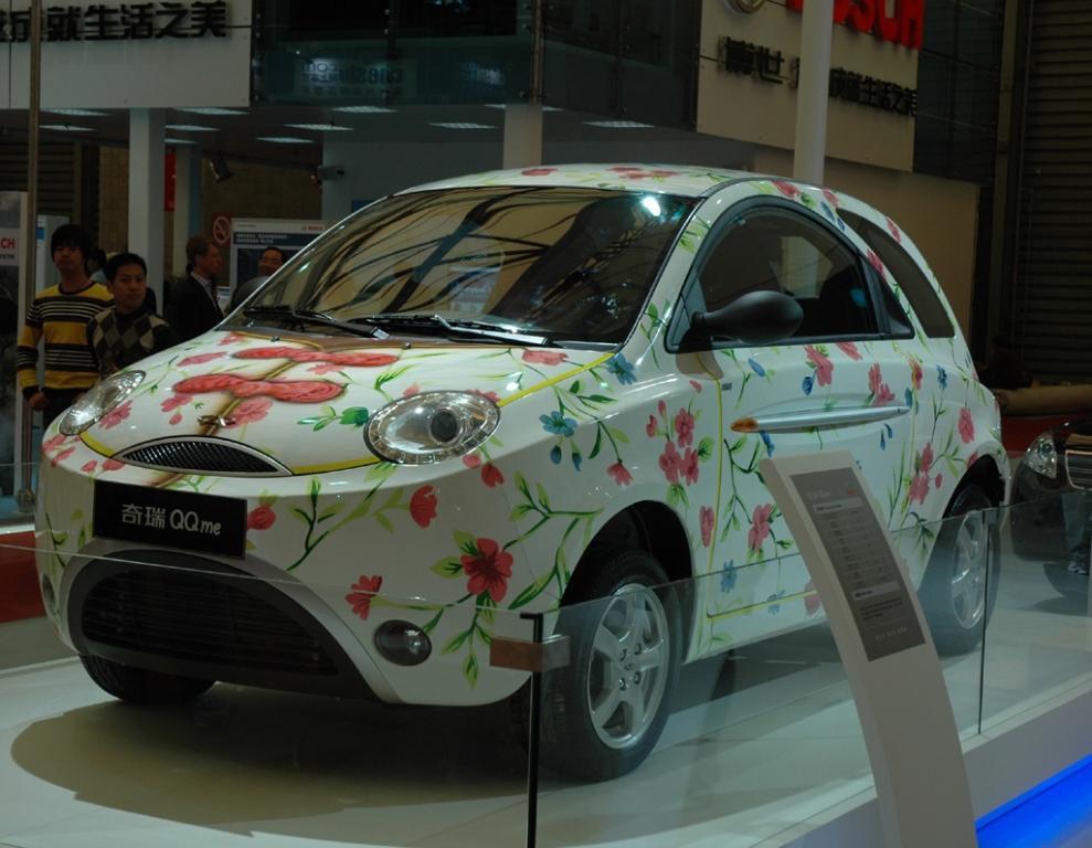 Autoschau Shanghai: Blumige Aussichten.