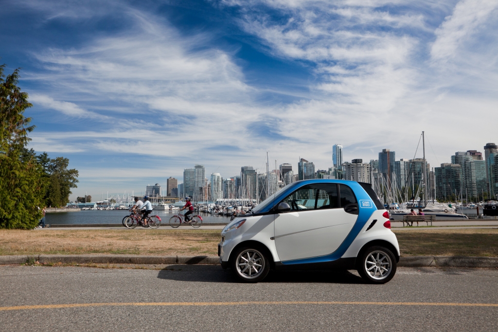 Car2Go in Vancouver.