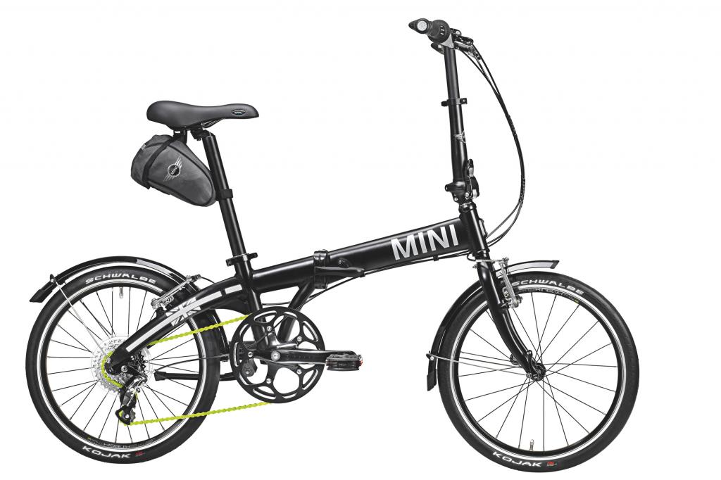 Das Klapprad kann schnell zusammen gelegt werden