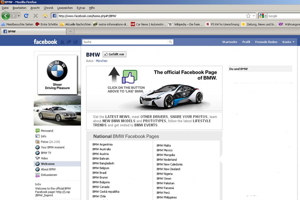Deutsche Autos haben im Internet viele Fans 