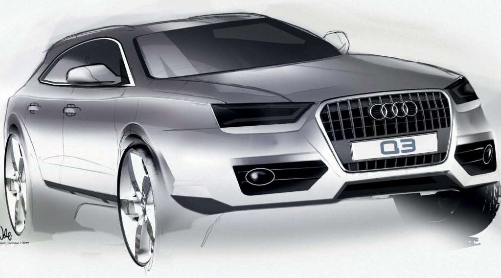 Erste Skizzen des Audi Q3 