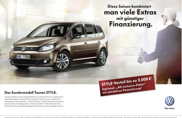 Karl Lagerfeld preist den Volkswagen Style