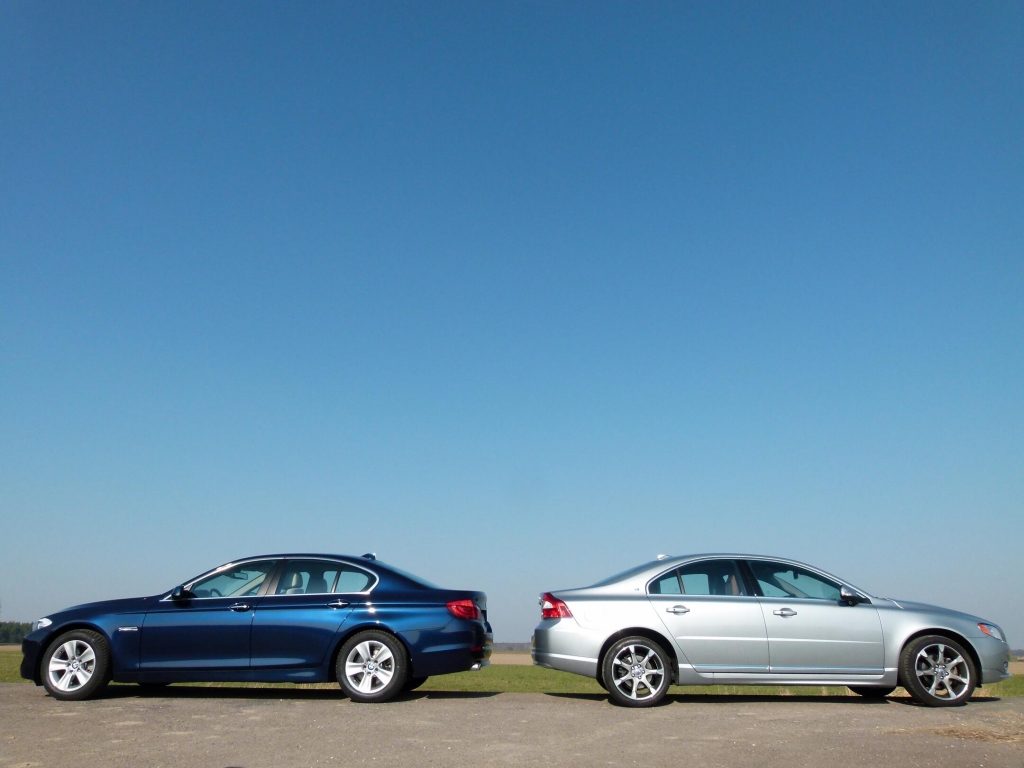 Limousinen-Duell: BMW 520d vs. Volvo S80 D3 im auto.de-Vergleichstest