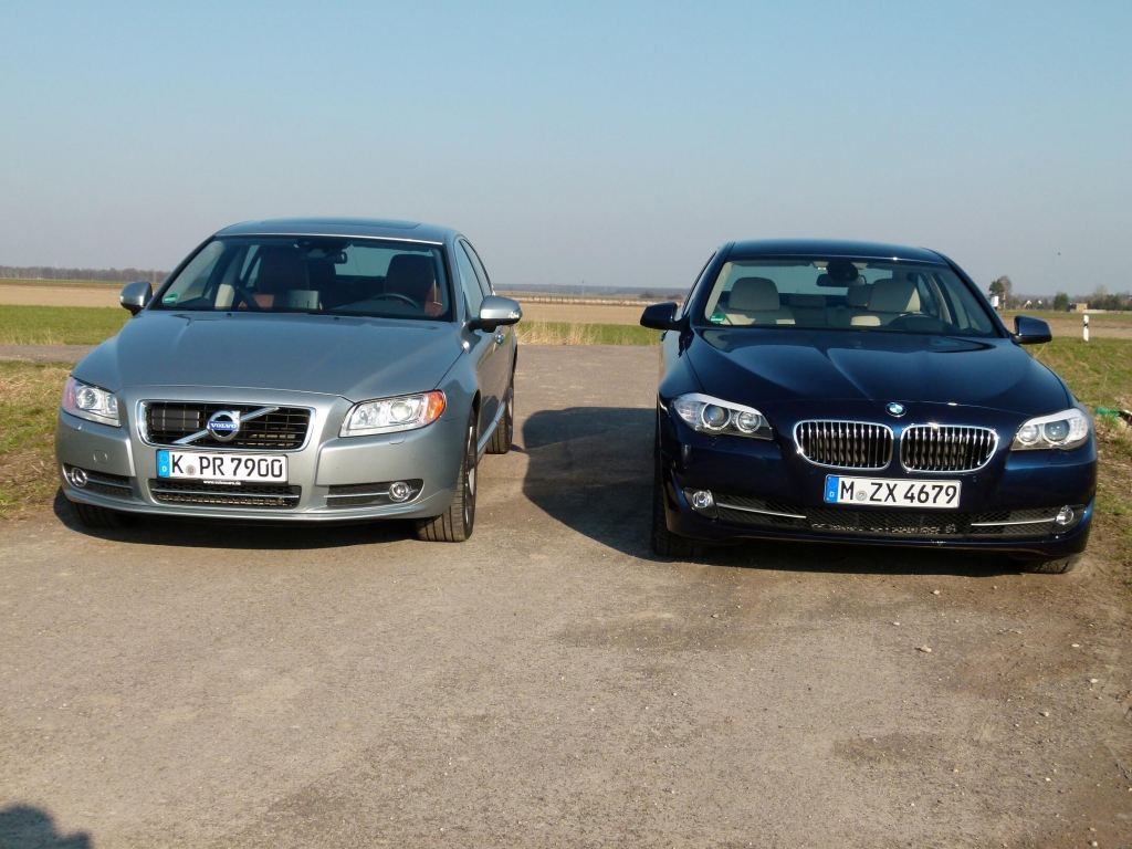 Limousinen-Duell: BMW 520d vs. Volvo S80 D3 im auto.de-Vergleichstest