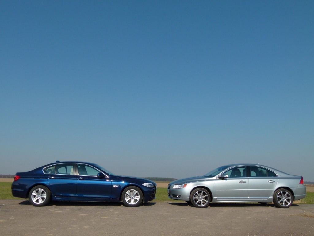 Limousinen-Duell: BMW 520d vs. Volvo S80 D3 im auto.de-Vergleichstest