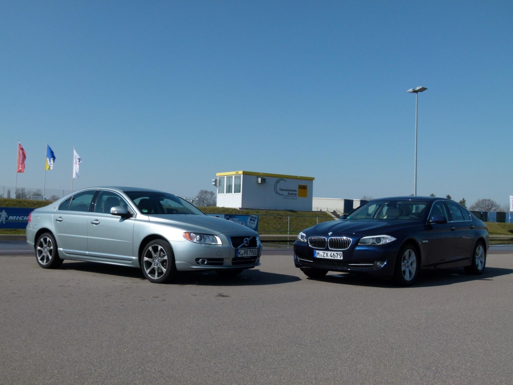 Limousinen-Duell: BMW 520d vs. Volvo S80 D3 im auto.de-Vergleichstest