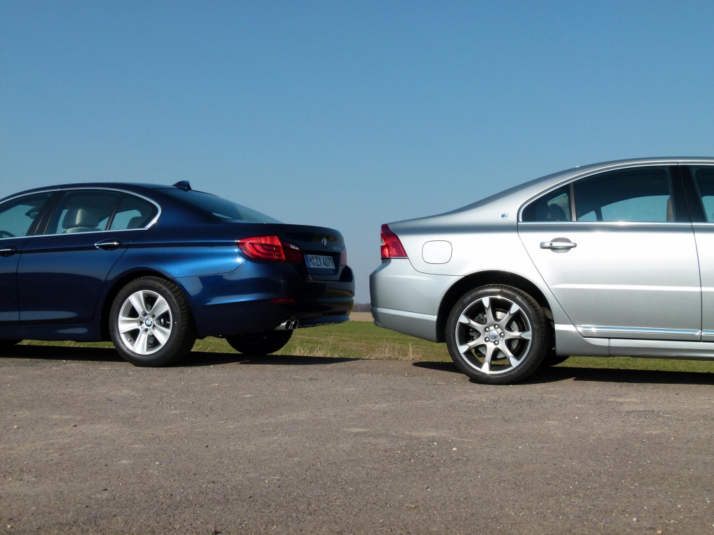 Limousinen-Duell: BMW 520d vs. Volvo S80 D3 im auto.de-Vergleichstest