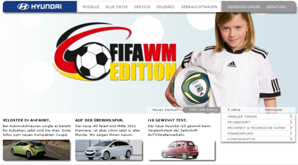 Online-Special zur FIFA Frauen-Weltmeisterschaft 2011von Hyundai