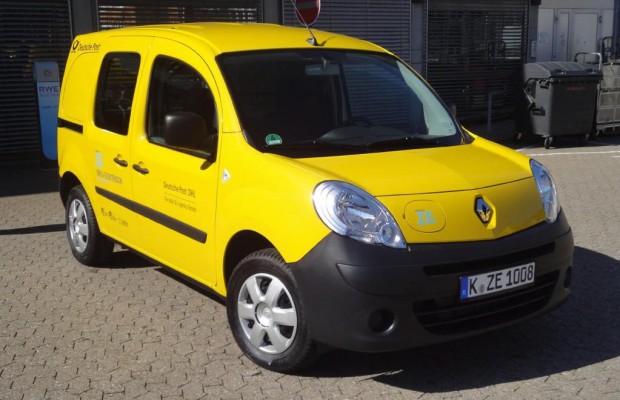 Paketzustellung per Elektrofahrzeug 