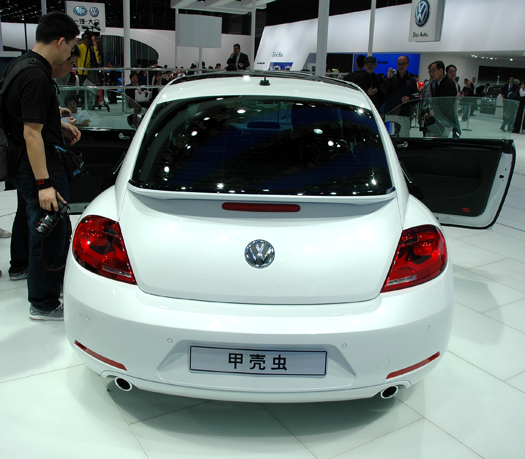 VW Beetle: Blick auf die Heckpartie. 