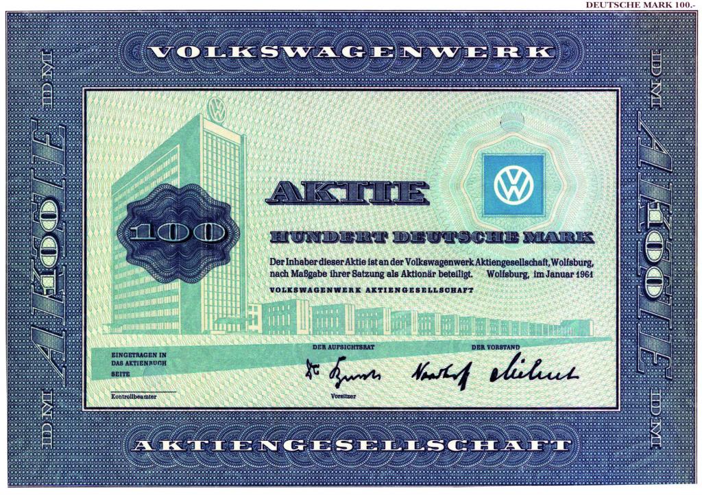 Volkswagen-Aktie wird 50 Jahre alt