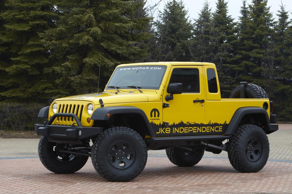 Zum Pick-up umgebaut wurde dieser Wrangler