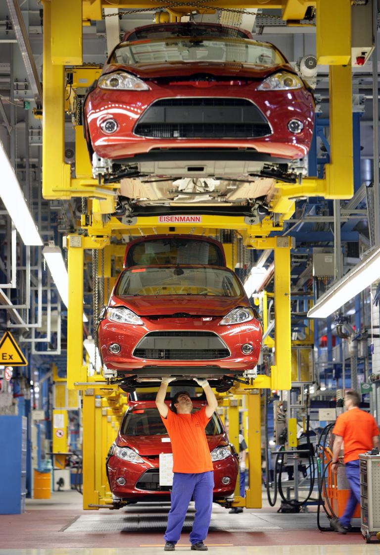 80 Jahre Ford in Köln: Fiesta-Produktion.