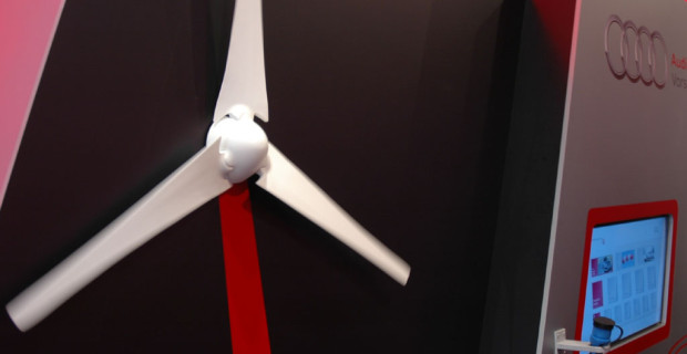 Audi Balancec Mobility: Windkraft spielt in den Planungen eine wichtige Rolle. 