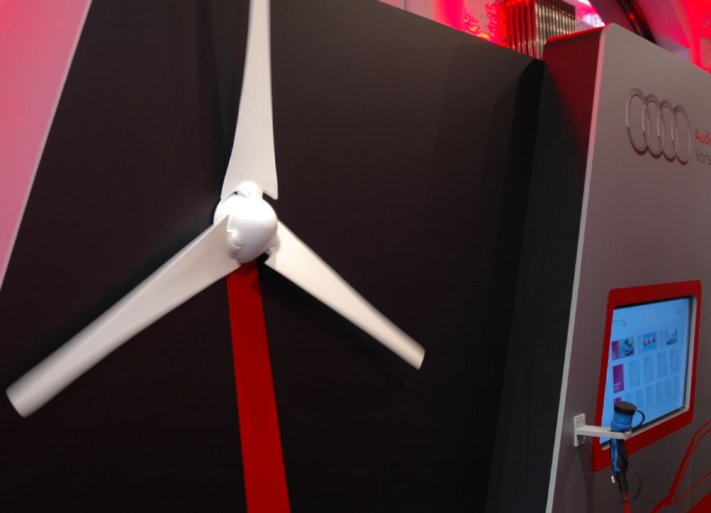 Audi Balancec Mobility: Windkraft spielt in den Planungen eine wichtige Rolle. 