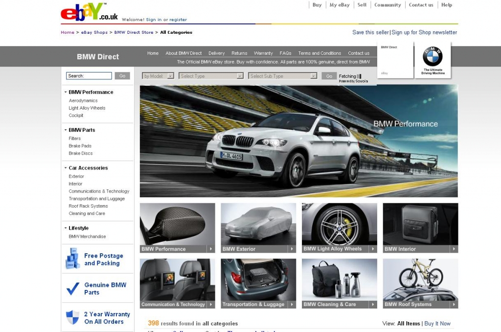 BMW eröffnet ersten Ebay-Shop mit Originalteilen