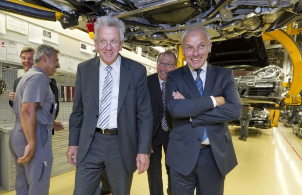 Baden-Württembergs Ministerpräsident im Dialog mit Porsche