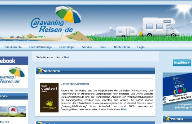 Campingurlaub: Online Platz reservieren 