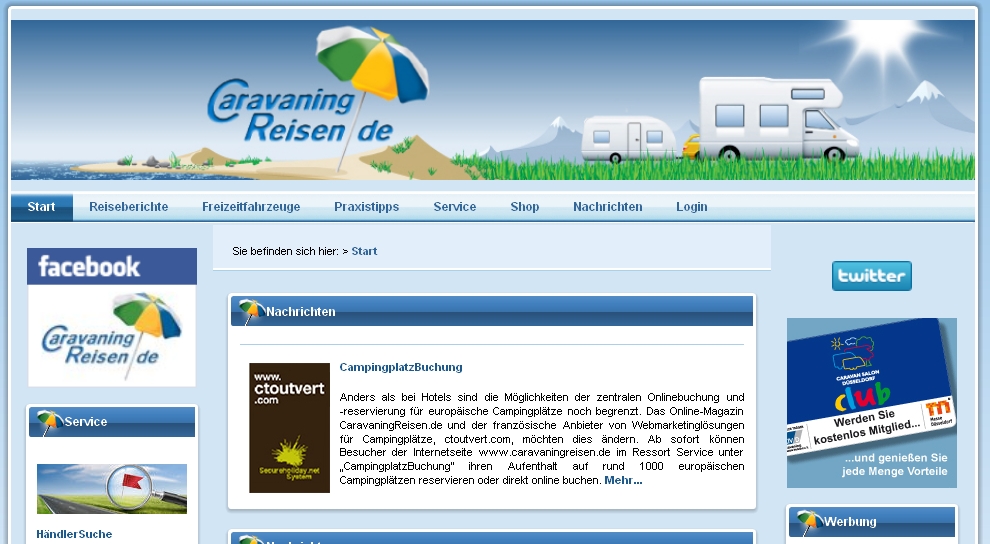 Campingurlaub: Online Platz reservieren 