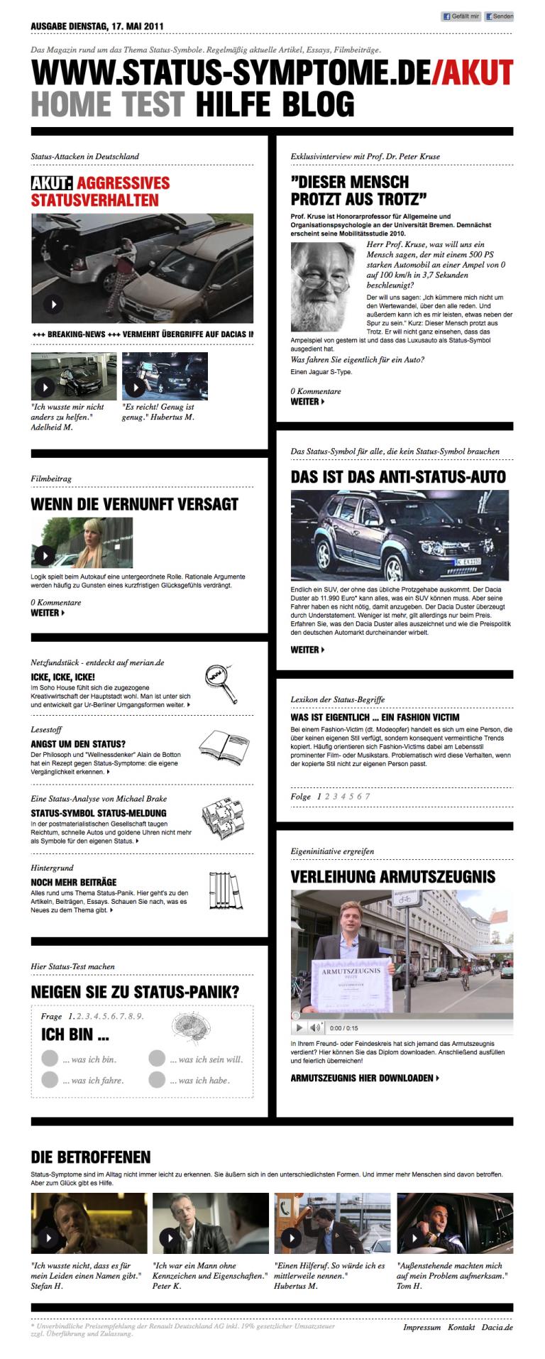 Dacia Duster Werbespot.