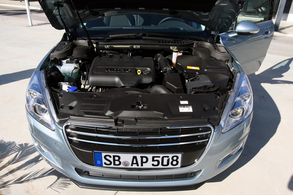 Der 1,6-Liter-Dieselmotor im Peugeot 508 leistet 82 kW/112 PS