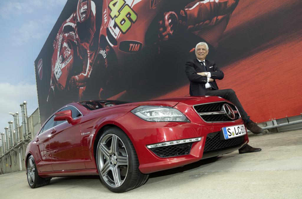 Ducati-Chef Gabriele del Torchio übernahm einen Mercedes-Benz CLS 63 AMG als Dienstwagen.