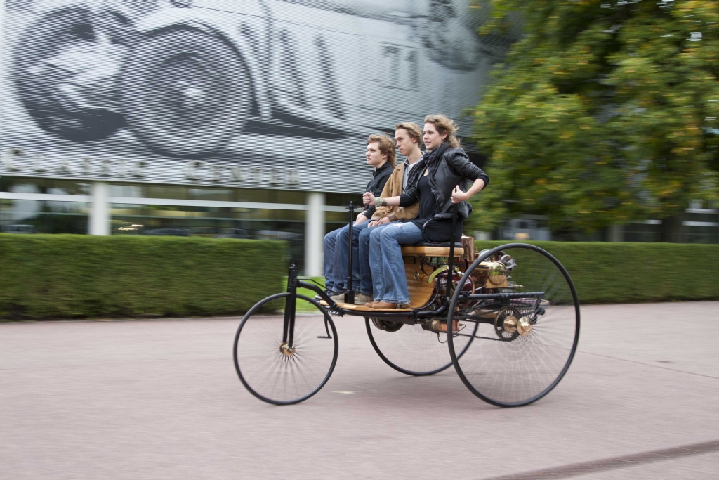Ein Ausfllug mit dem historischen Mercedes-Benz Dreirad