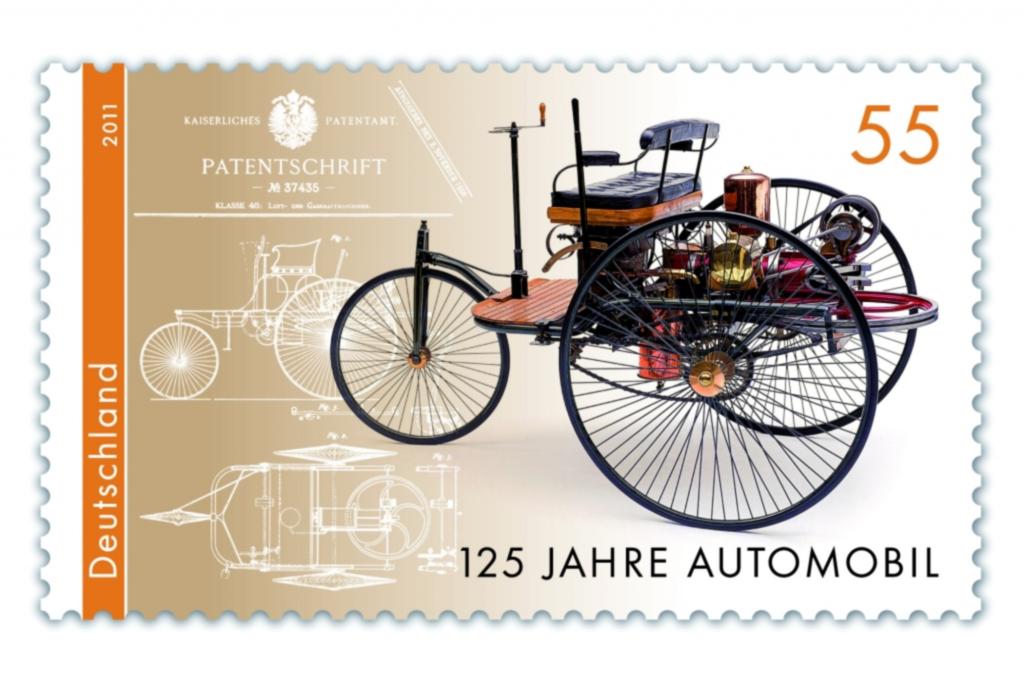 Eine Sonderbriefmarke feiert im Sommer den 125. Geburtstag des Autos