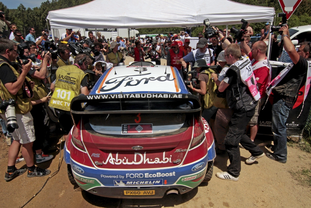 Fiesta RS WRC-Werkspilot Mikko Hirvonen erringt auf Sardinien zweiten Rang 
