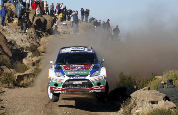 Ford Fiesta RS WRC-Werkspilot Hirvonen in Argentinien auf Rang zwei