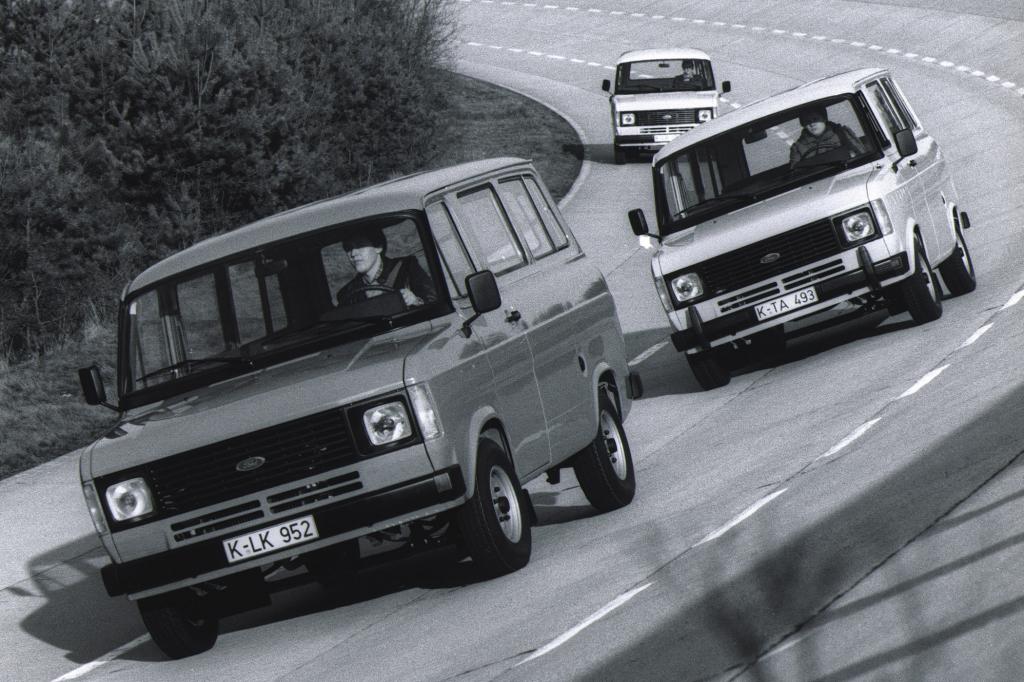 Ford Transit, 1978, auf dem Ford Versuchsgelände in Lommel