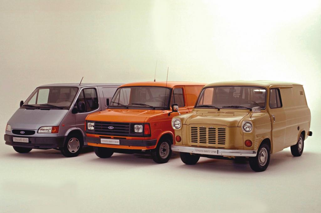 Ford Transit von 1994, Transit 1978 und Transit Diesel 1972