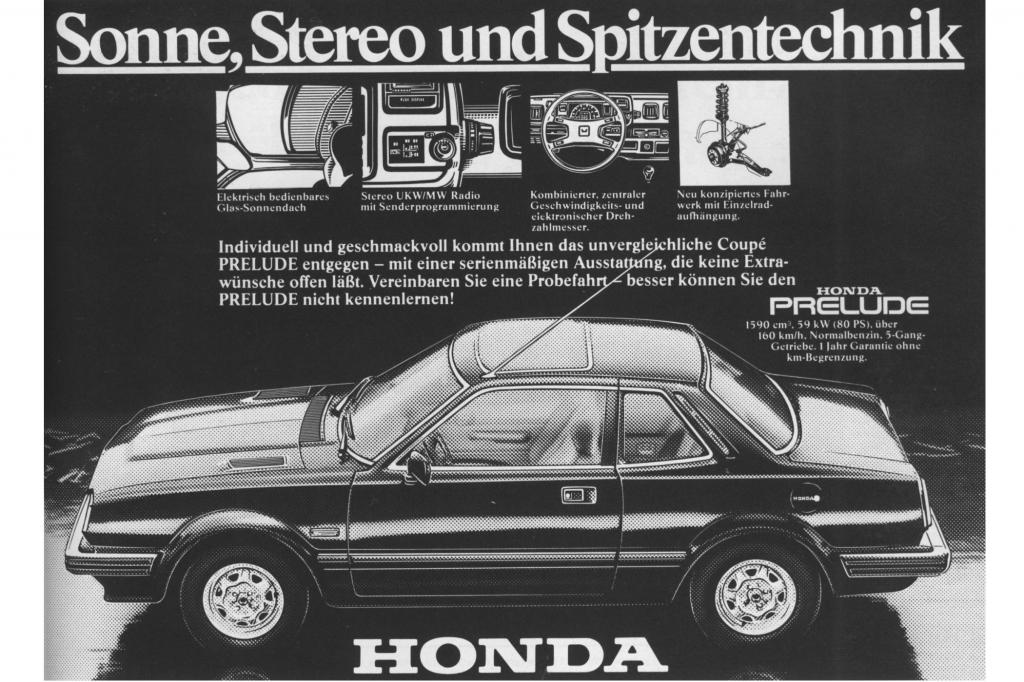 Honda Prelude Werbung, 1980